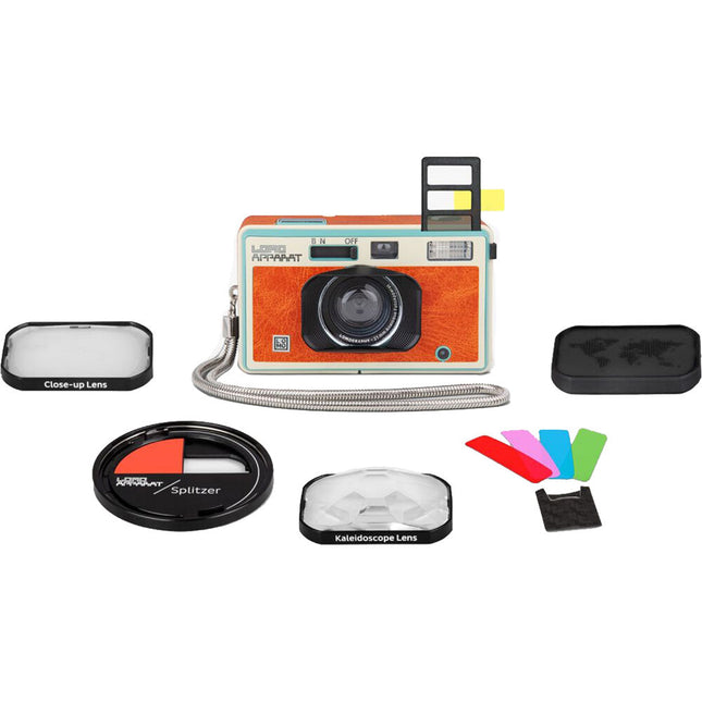 Lomography LomoApparat Cámara de 35mm con lente gran angular 21mm f10 y filtro de efectos