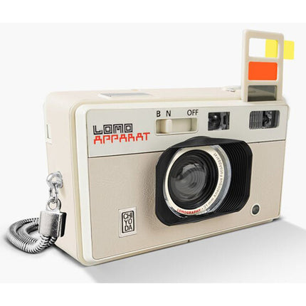 Lomography LomoApparat Cámara de 35mm 21mm f10 Gran Angular Cuero Cream