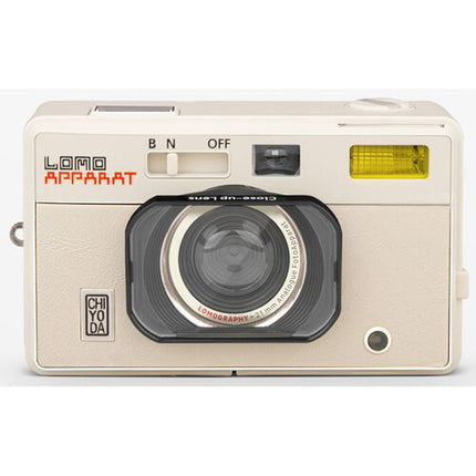 Lomography LomoApparat Cámara de 35mm 21mm f10 Gran Angular Cuero Cream