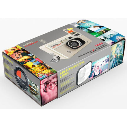 Lomography LomoApparat Cámara de 35mm 21mm f10 Gran Angular Cuero Cream