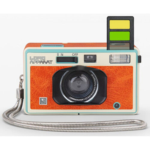 Lomography LomoApparat Cámara de 35mm con lente gran angular 21mm f10 y filtro de efectos