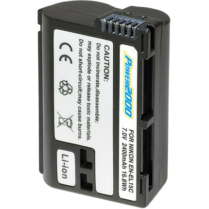 Power2000 EN-EL15c Batería para cámaras Nikon 2400mAh 2 años garantía