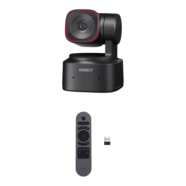 OBSBOT Tiny 2 Lite Cámara PTZ 4K USB C 4x Zoom con Control Remoto