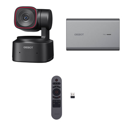 OBSBOT Tiny 2 Lite Webcam PTZ 4K 30 UHD Sensor 1/2" Kit Control Remoto