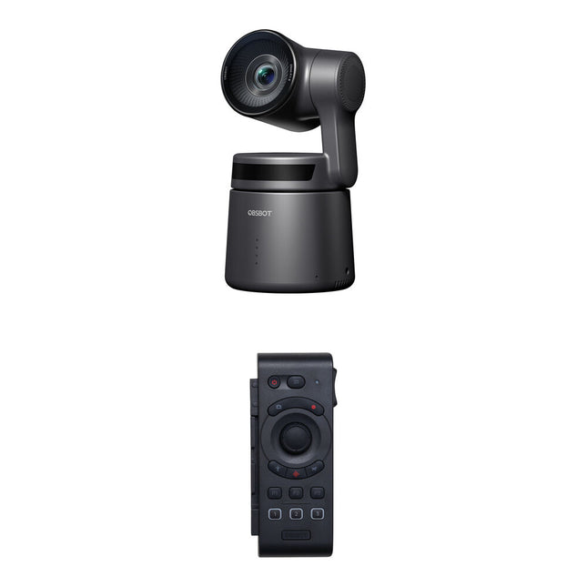 OBSBOT Tail Air Cámara PTZ 4K Zoom 4x Kit con Control Remoto Inteligente
