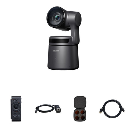 OBSBOT Tail Air Cámara PTZ Streaming Kit con Control Remoto PoE y Filtros ND