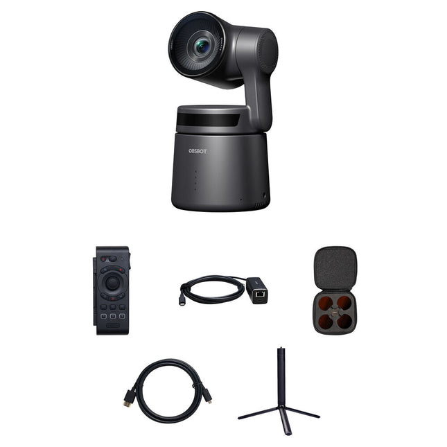 OBSBOT Tail Air Cámara PTZ Streaming Kit con Control Remoto y Filtros ND4 ND32