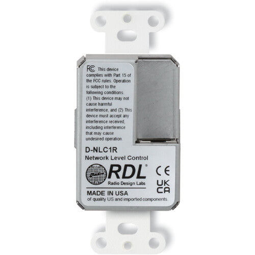 RDL D-NLC1R Control Remoto de Red con LEDs y Atenuación 64 dB PoE