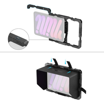 SmallRig Cage para iPad mini 6 y A17 Pro 8.3" con soporte ajustable y doble mount