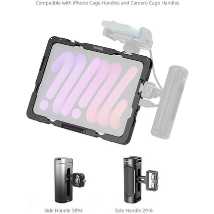 SmallRig Cage para iPad mini 6 y A17 Pro 8.3" con soporte ajustable y doble mount
