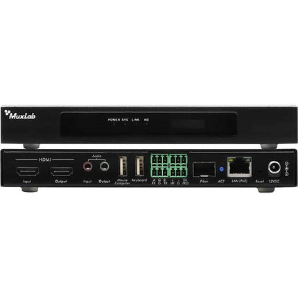 MuxLab HDMI-over-IP PoE Transceptor Seamless 4K30 Extensión 330ft