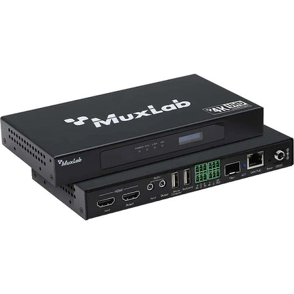 MuxLab HDMI-over-IP PoE Transceptor Seamless 4K30 Extensión 330ft