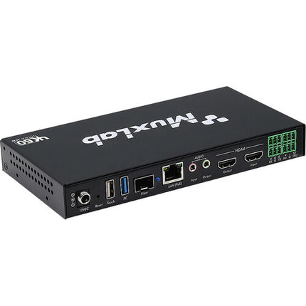 MuxLab HDMI sobre IP Transceptor 4K60 Extensión 100m PoE SFP