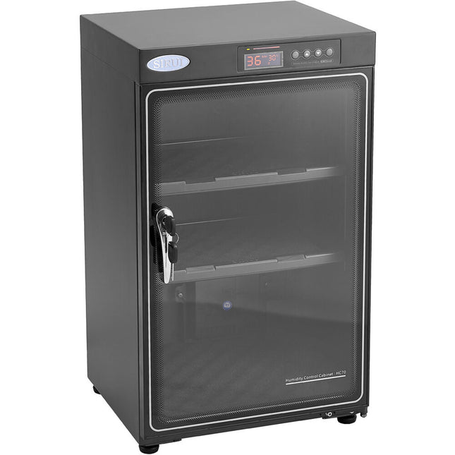 Sirui HC-90 Gabinete Control Electrónico Humedad con Pantalla LCD 1.2mm acero 2 estantes ajustables