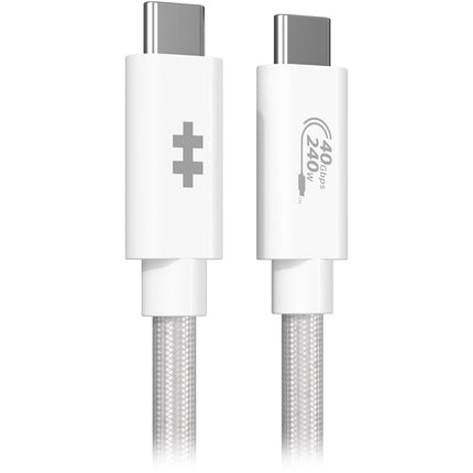 HYPER HyperDrive Next Cable USB-C USB4 4 pies 40 Gb/s 240W Blanco