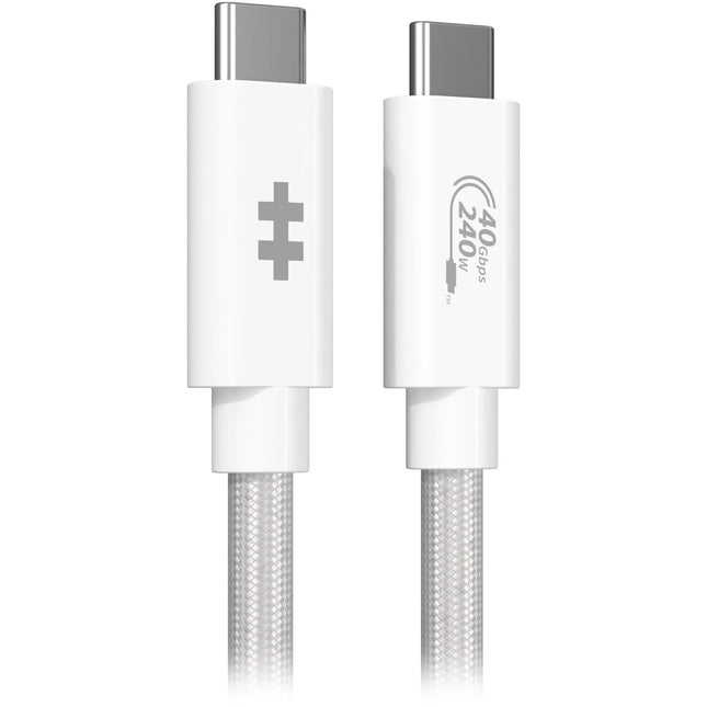 HYPER HyperDrive Next Cable USB-C USB4 4 pies 40 Gb/s 240W Blanco
