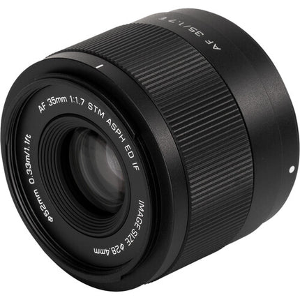 Viltrox AF 35mm f/1.7 E Lente Sony E Focal Normal 1.1m Distancia Mínima