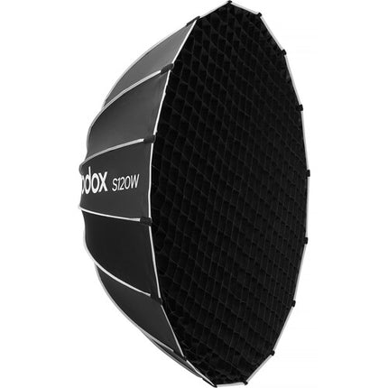 Godox Bowens Mount Softbox Paragüas 47.2" Interior Blanco Fácil Bloqueo