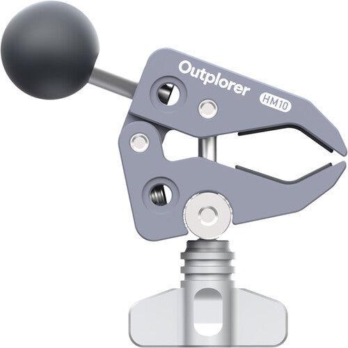 Outplorer HM10 Soporte de Manillar con Abrazadera de Aluminio y Bola de Acero inoxidable 1"