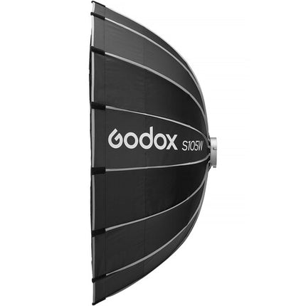 Godox Bowens Mount Softbox Fácil Bloqueo 41.3 Pulgadas Negro Blanco Interior Blanco Difusor