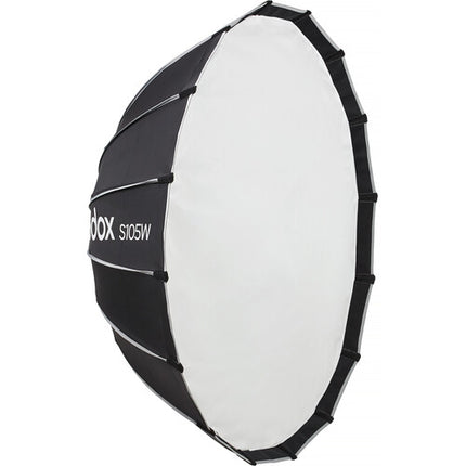 Godox Bowens Mount Softbox Fácil Bloqueo 41.3 Pulgadas Negro Blanco Interior Blanco Difusor