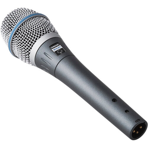 Shure Beta 87A Micrófono Condensador Supercardioide para Estudio y Escenario con Adaptador y Funda