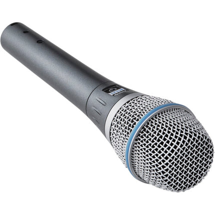 Shure Beta 87A Micrófono Condensador Supercardioide para Estudio y Escenario con Adaptador y Funda