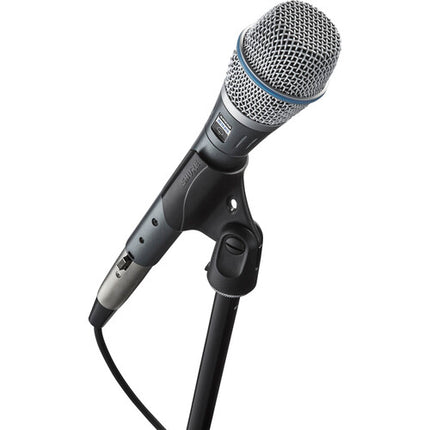 Shure Beta 87A Micrófono Condensador Supercardioide para Estudio y Escenario con Adaptador y Funda