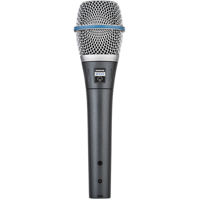 Shure Beta 87A Micrófono Condensador Supercardioide para Estudio y Escenario con Adaptador y Funda