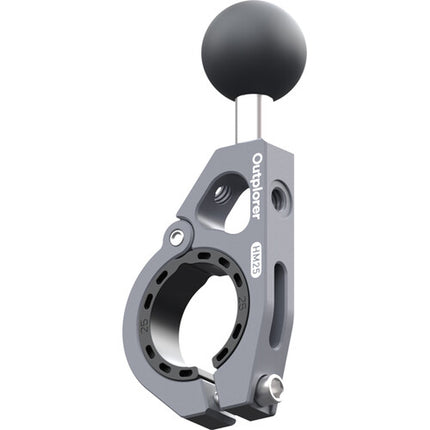 Outplorer HM25 Soporte para Manillar con Cabezal Bola de Acero de 1'' y Espaciadores de Plástico