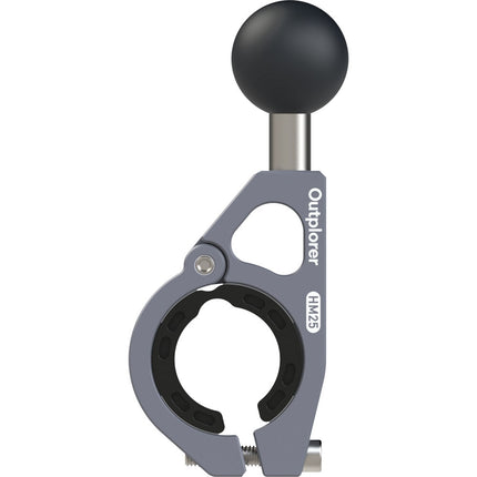 Outplorer HM25 Soporte para Manillar con Cabezal Bola de Acero de 1'' y Espaciadores de Plástico