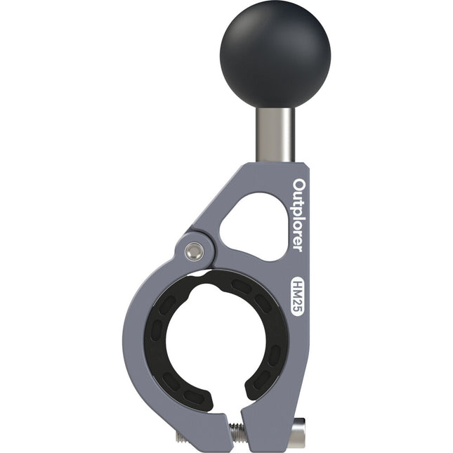Outplorer HM25 Soporte para Manillar con Cabezal Bola de Acero de 1'' y Espaciadores de Plástico
