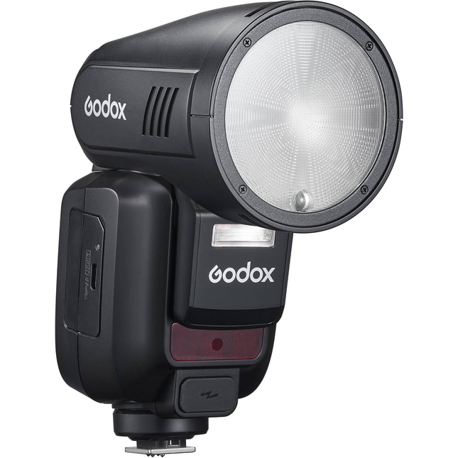 Godox V100 Flash para FUJIFILM Cabezal Redondo Zoom 28-105mm 100W