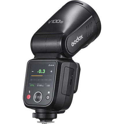 Godox V100 Flash para Olympus 100W Zoom 28-105mm Kit con Accesorios