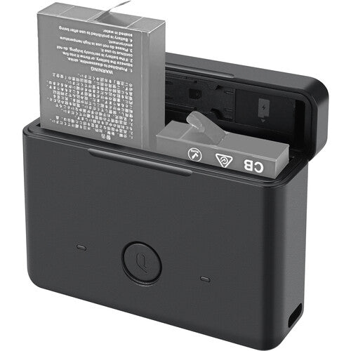 Kandao Estuche Cargador de Baterías para QooCam 3 Serie con 2 Bahías y Entrada USB-C