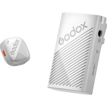Godox Cube-C Sistema de Micrófono Inalámbrico 2 Personas 984' Alcance 10h Batería Blanco