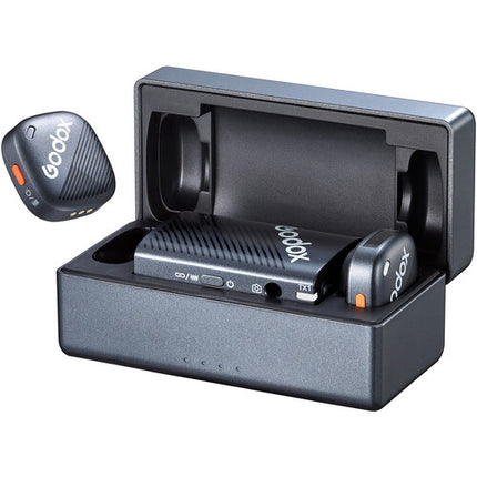 Godox Cube-C Sistema Micrófono Inalámbrico 2 Personas 984 Pies 10 Horas Batería Kit Combo