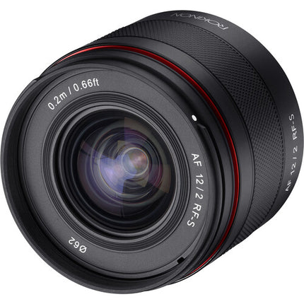 Rokinon 12mm f2 Lente Ultra Gran Angular para Canon RF APS-C 7 Aspas