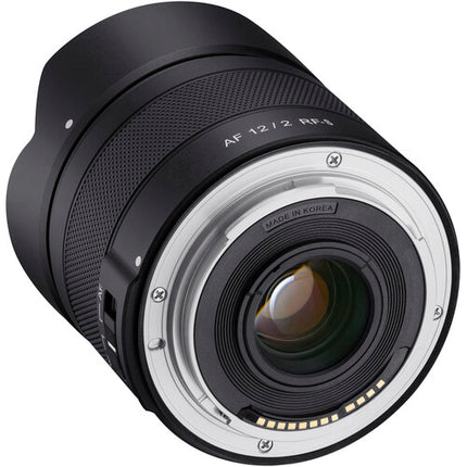 Rokinon 12mm f2 Lente Ultra Gran Angular para Canon RF APS-C 7 Aspas