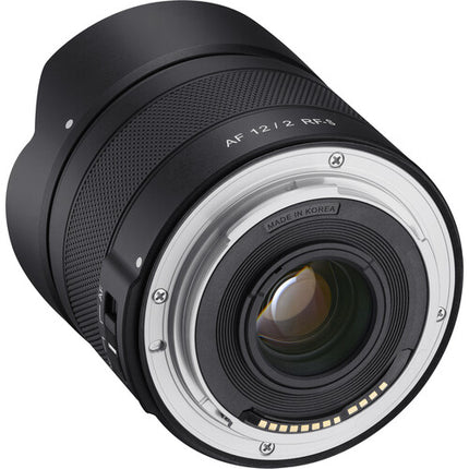 Samyang 12mm f2 AF objetivo gran angular para Canon RF f2-f22 7 hojas