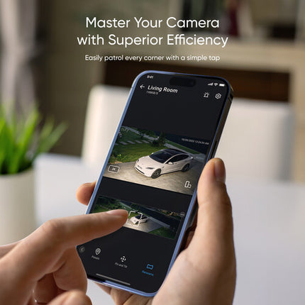 eufy Security E30 Cámara de Seguridad Exterior 2K 360° Pan y Tilt 3x2000 Lúmenes