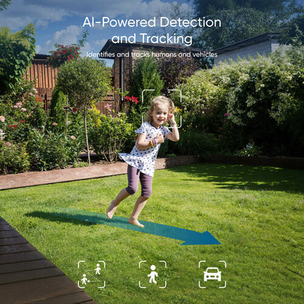 eufy Security E30 Cámara de Seguridad Exterior 2K 360° Pan y Tilt 3x2000 Lúmenes