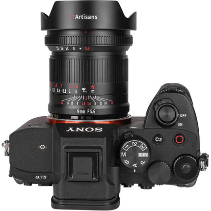 7Artisans 9mm f5.6 Objetivo Gran Angular Manual Full Frame Sony E