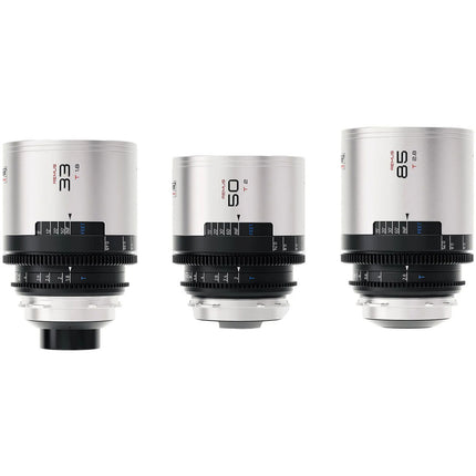 BLAZAR LENS Remus Pack de 3 lentes anamórficos 33 50 85mm T2.0 plata