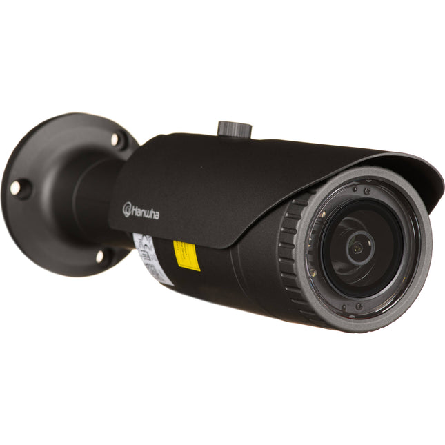 Hanwha Vision Wisenet Q Series QNO-7012R Cámara Bala IP 4MP 2.8mm 65ft Visión Nocturna