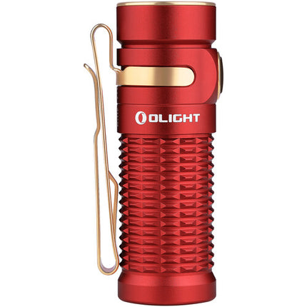 Olight Baton 3 Premium Edition Linterna LED Roja 1200 Lúmenes IPX8 con Carga Inalámbrica