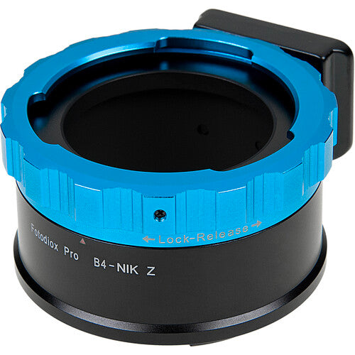 FotodioX Pro Adaptador de Objetivo B4 a Nikon Z con Montura de Latón Cromado