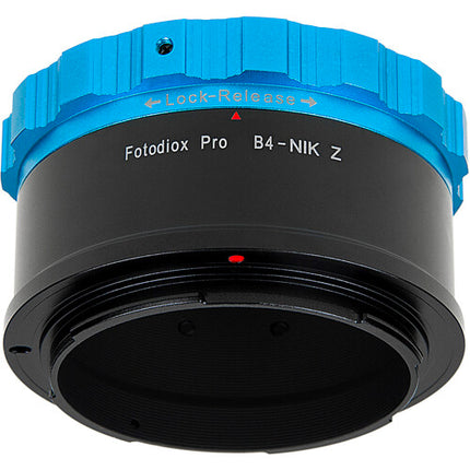 FotodioX Pro Adaptador de Objetivo B4 a Nikon Z con Montura de Latón Cromado