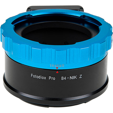 FotodioX Pro Adaptador de Objetivo B4 a Nikon Z con Montura de Latón Cromado