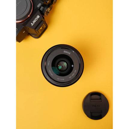 Meike 35mm f2 AF Lente para Sony E Distancia Mínima 1.5 pies Diáfragma 9 Hojas